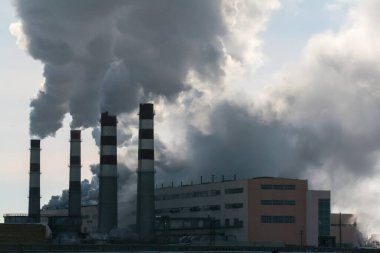 Aktau şehri yakınlarındaki Kazakistan 'ın batısındaki Mangystau Nükleer Santrali. 26 Mart 2006