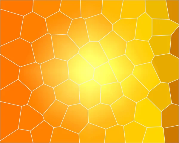 Fondo Amarillo Anaranjado Con Abeja Panal Ilustración Primer Plano — Foto de Stock