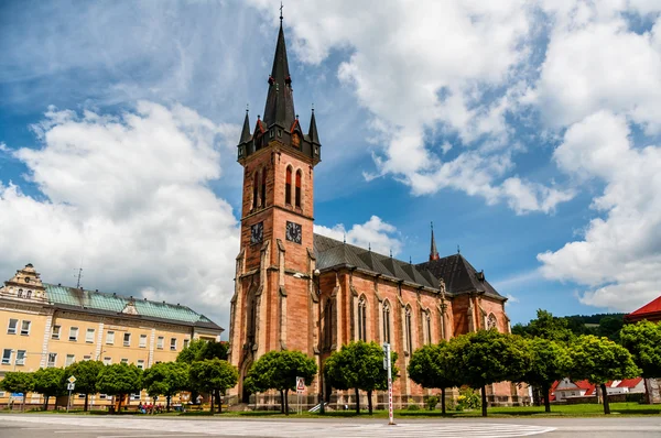 Cathedral in Vrchlabi, Czech Republic — Stock Photo, Image
