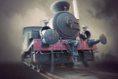 Vintage buharlı lokomotif