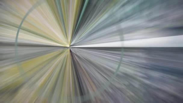 Animation Illusion Colorful Beams Pulses Seemingly Originating Infinity — Stockvideo