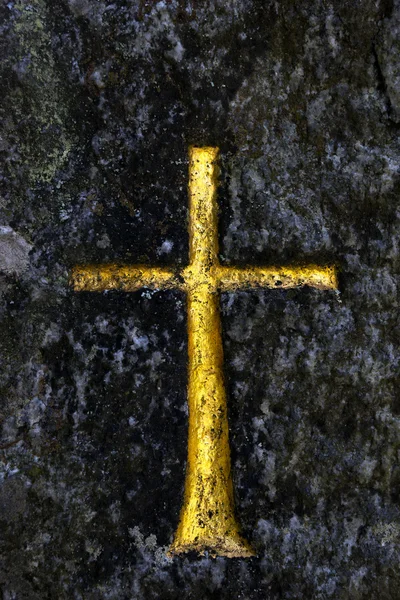 Goldenes Kreuz — Stockfoto