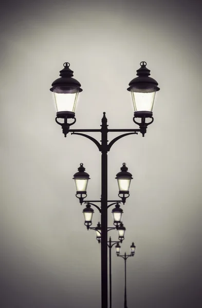 Postes de lámpara estilo vintage — Foto de Stock