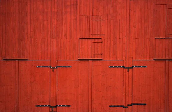 Κόκκινο ξύλινα τοίχων — Φωτογραφία Αρχείου