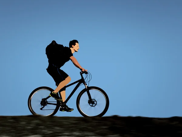 Ciclista masculino — Foto de Stock