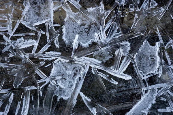 氷の結晶のパターン — ストック写真