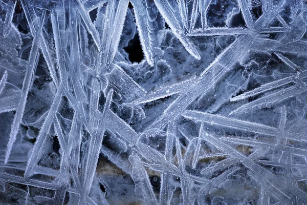 Pattern of ice crystals — Stock Photo, Image