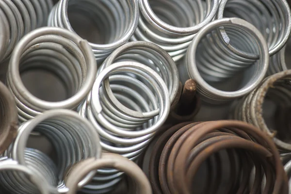 Heap of metal springs — Stock Photo, Image