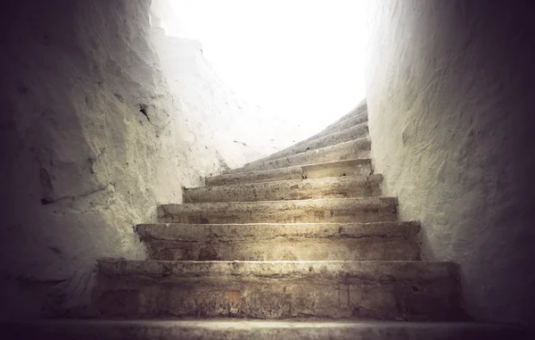 Ancient stone staircase — Stock Photo, Image