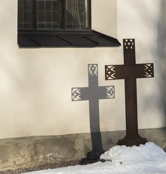 金属基督教的十字架 — 图库照片