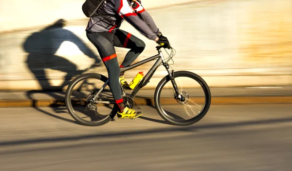 Ciclista al sole — Foto Stock