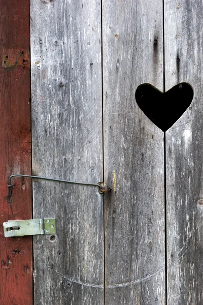 Deur op buiten toilet — Stockfoto