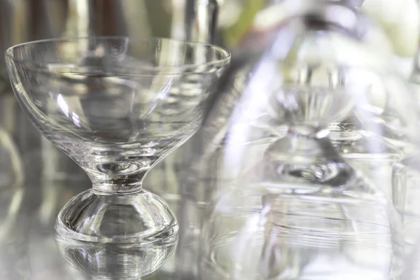 Glass with reflection — Stock Photo, Image