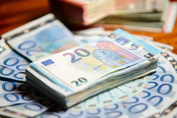 European currency money euro banknotes — Stock Photo, Image