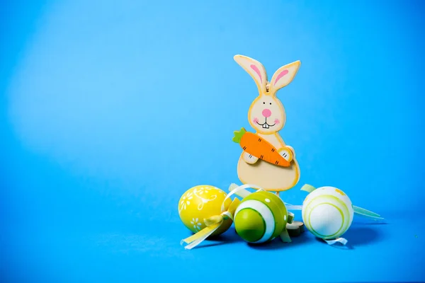Paashaas en eieren — Stockfoto