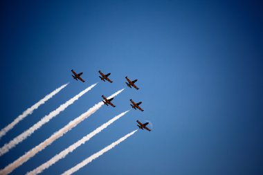 Avia göster mavi gökyüzünde