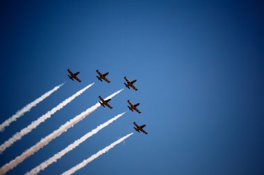 Avia göster mavi gökyüzünde