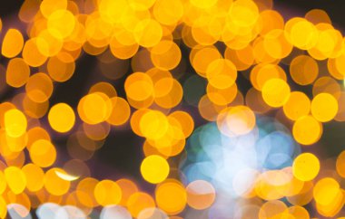 Renkli çelenk dekorasyonu bulanık arkaplan, resim bulanık