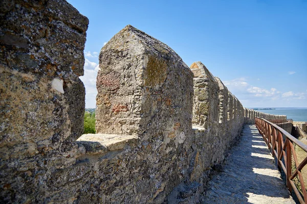 Walls Ancient Stone Akkerman Fortress Ukraine Historical Monument — Stock Photo, Image