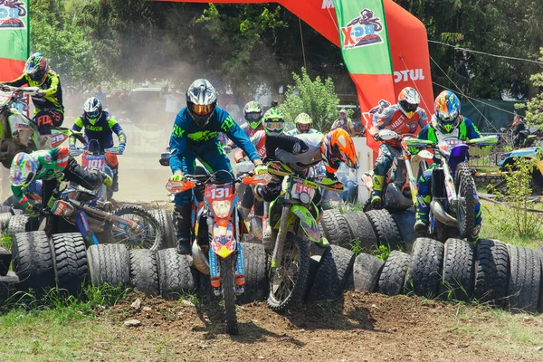 Bansko Bulgaria Mayo 2021 Tres Montañas Duras Enduro Bansko 2021 —  Fotos de Stock