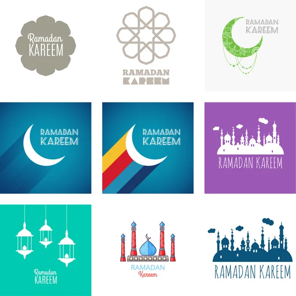 Ramadan-Grußkarten — Stockvektor