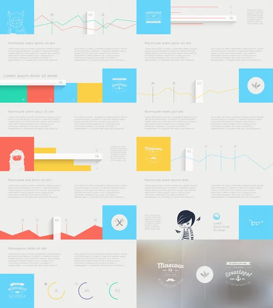 Éléments de l'interface utilisateur pour le Web — Image vectorielle