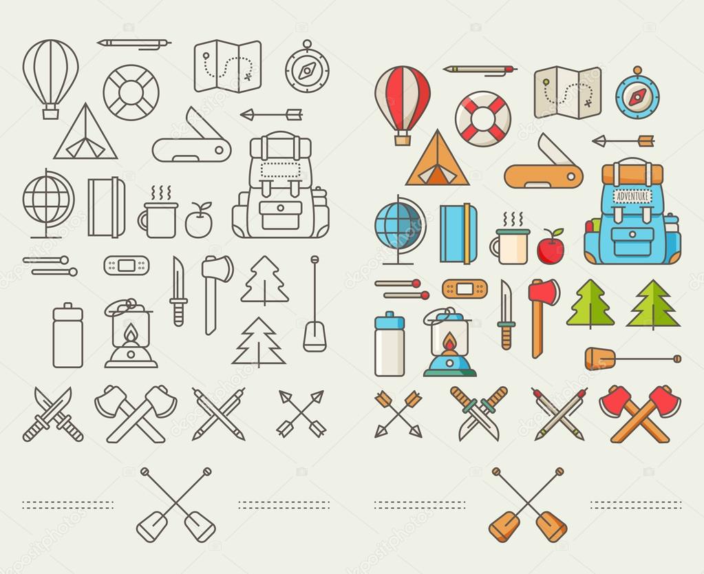 Icons for adventure