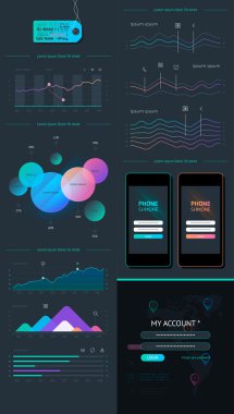 iş Infographic elemanları