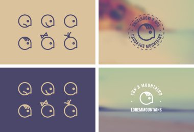 Trendy Retro Vintage Insignias
