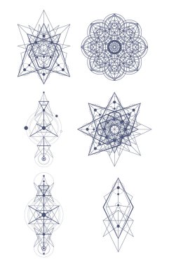 Süsleme seti yuvarlak mandalalar