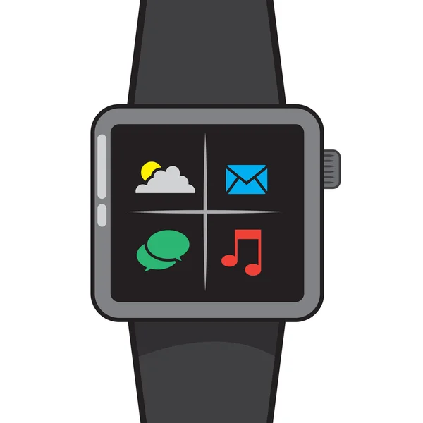 Smart Watch Icons — Stock Vector