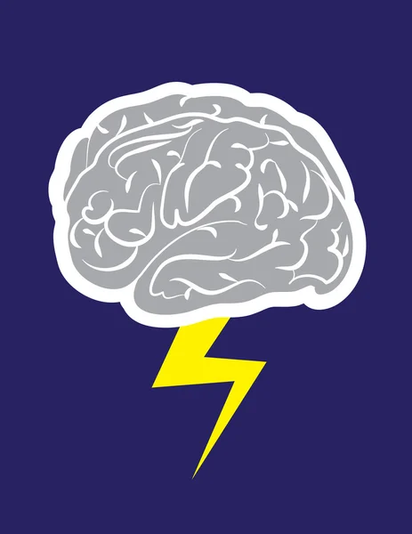 Brainstorm Lightning — Stock Vector