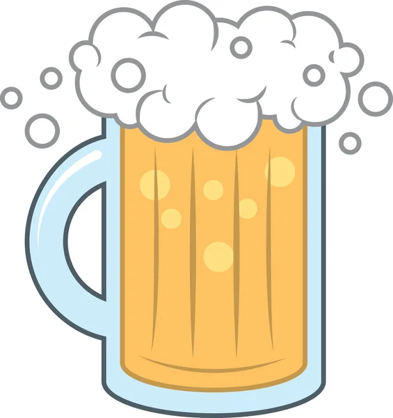 Beer Mug Foam — Stock Vector