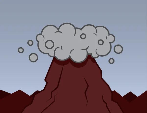 Volkan duman — Stok Vektör