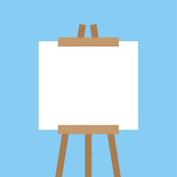 Canvas Easel Empty — Stock Vector