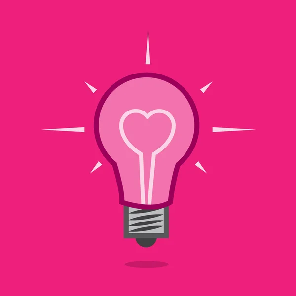 Light Bulb Heart Royalty Free Stock Illustrations