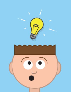 Kafası ampul fikir