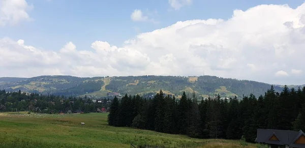 View Rural Village Carpathian Mountains — Stock Photo, Image