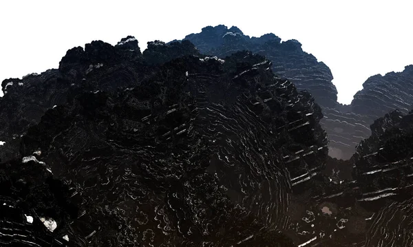 Roca Volcánica Negra Con Venas Lava Roja Textura Del Fondo — Foto de Stock