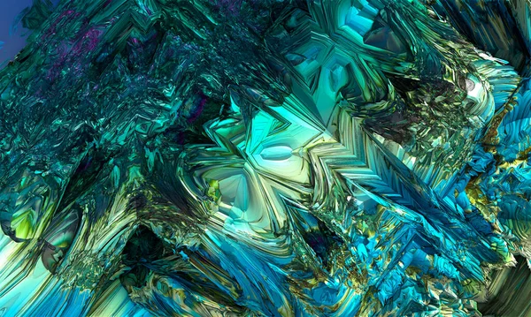 Forma Fundo Abstrato Fractal Parede Granito Preto Cinza Renderização — Fotografia de Stock