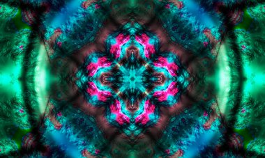 Koyu mavi arka planda mistik bir haç mistik bir görüntü farklı işaretler. Resimler ve videolar için en iyi arkaplan çizimi