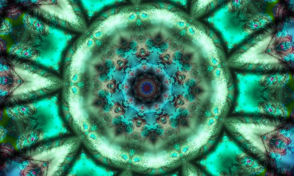 Kalejdoskop Okrągły Abstrakcyjny Krąg Elementy Dekoracyjne Kolorowe Koliste Elementy Konstrukcyjne — Zdjęcie stockowe