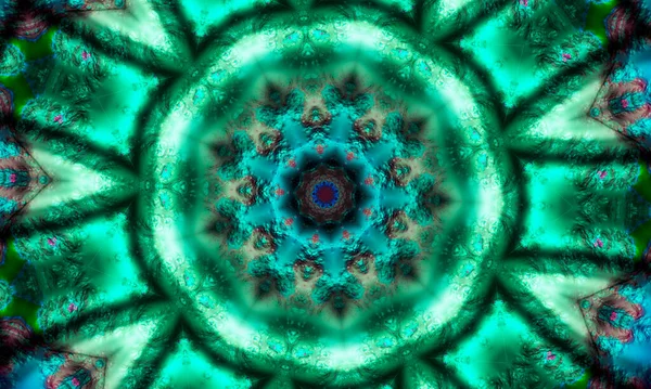 Kaleidoskop Runder Abstrakter Kreis Dekorative Elemente Farbige Runde Gestaltungselemente Kaledoskopmuster Stockbild
