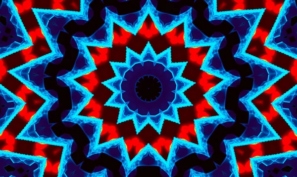 Colorful Kaleidoscope Seamless Pattern Decorative Hexagon Ornament Geometric Design Element — Stock Photo, Image
