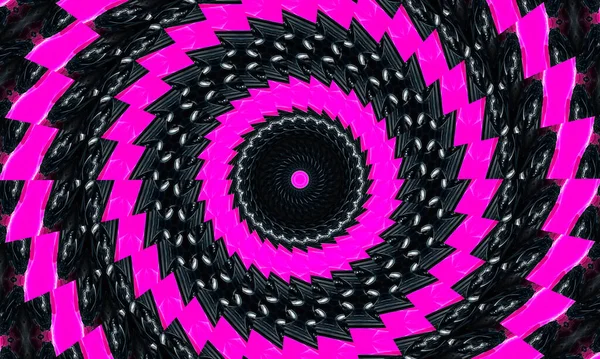 Kaleidoskop Form Eines Auges Abstraktes Design Das Surreal Stark Intensiv — Stockfoto