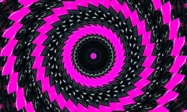 Kaleidoscoop Vorm Van Een Oog Abstract Ontwerp Dat Surrealistisch Sterk — Stockfoto