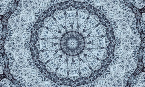 Caleidoscopio Decorativo Ornamentale Movimento Circolo Geometrico Caleidoscopio Floreale Astratto Motivo — Foto Stock