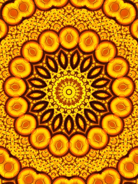 Słońce Kwiat Kalejdoskop Tło Piękny Żółty Słoneczniki Bezszwowy Wzór Unikalna — Zdjęcie stockowe