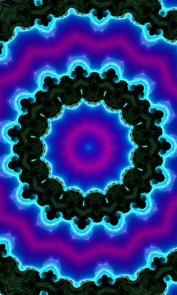Discos Escalas Padrões Roxos Vívidos Brilhantes Formas Desenhos Espiral Ilustração — Fotografia de Stock