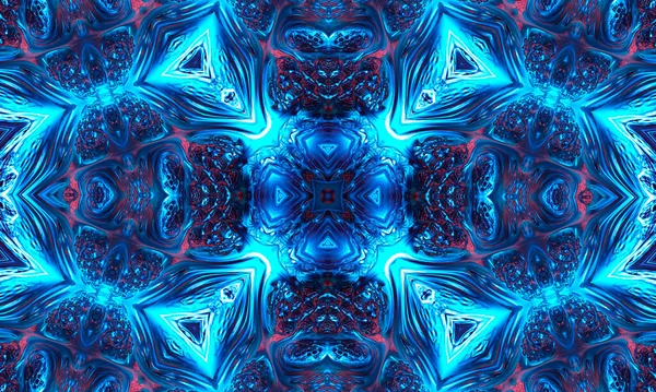 神秘的な背景ケルトの結び目の形 青い魔法のサイン — ストック写真